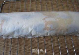 奶牛纹戚风蛋糕卷的做法步骤:17