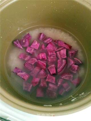 紫薯饭的做法步骤:2