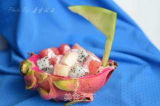 帆船水果沙拉的做法步骤:6