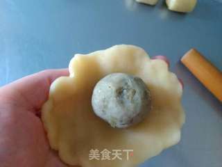 香酥绿豆饼的做法步骤:18