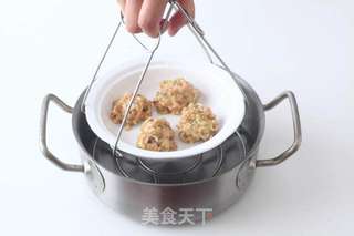 香菇芹香蒸丸子的做法步骤：5