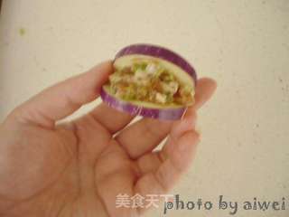 鱼香茄盒的做法步骤:4