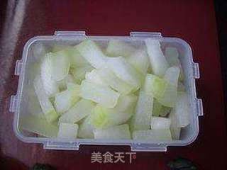 橙汁冬瓜条的做法步骤:4