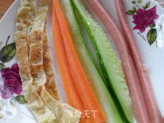 夏日剩饭大转变——简易寿司的做法步骤:3