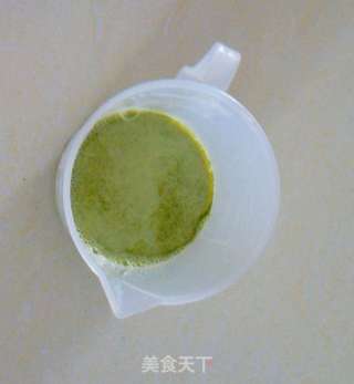 蒸抹茶布丁的做法步骤:6