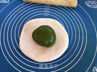抹茶螺旋酥球的做法步骤：12