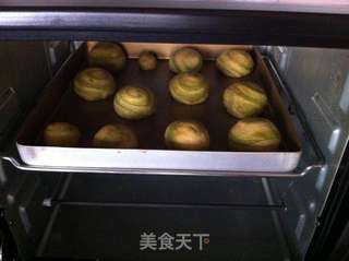 抹茶螺旋酥球的做法步骤：21