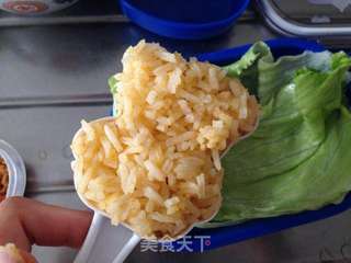 卡通肉松便当——萌化童心的饭团的做法步骤:5