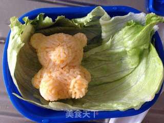 卡通肉松便当——萌化童心的饭团的做法步骤:8
