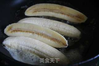 黄油香蕉佐冰激凌的做法步骤:3
