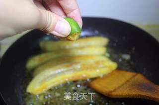 黄油香蕉佐冰激凌的做法步骤:6