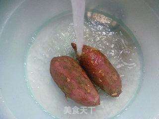 桂花红薯汤面的做法步骤:2