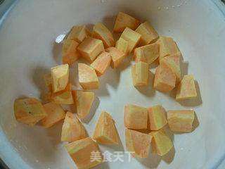 桂花红薯汤面的做法步骤：4
