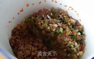酱香茄子肉包的做法步骤:6