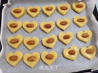 【爱心杏仁饼】----想念的心的做法步骤:12