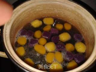 媲美鲜芋仙的芋圆仙草的做法步骤:7