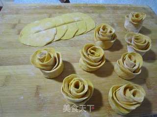 盛开的黄玫瑰花的做法步骤:10