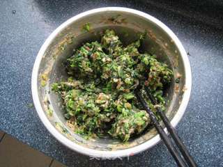苋菜大团子的做法步骤:7