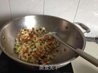 豆豉时蔬炒饭的做法步骤：6