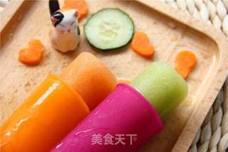 双色蔬果冰棒的做法步骤:6