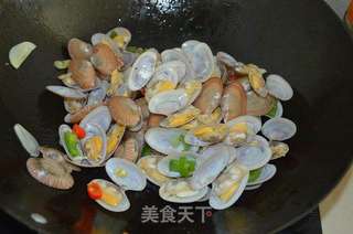 香辣炒花甲的做法步骤:8