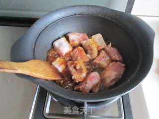 菱角烧排骨的做法步骤:4