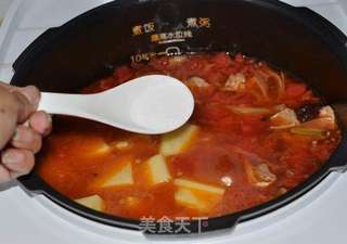 番茄土豆炖牛肉的做法步骤:10