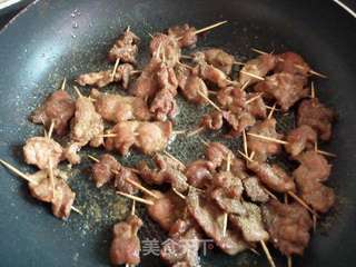 孜然牙签肉串的做法步骤:7