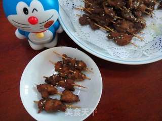 孜然牙签肉串的做法步骤:9