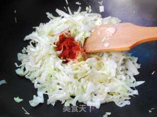 圆白菜焖饭的做法步骤:7