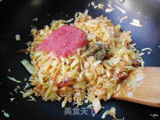 圆白菜焖饭的做法步骤:8