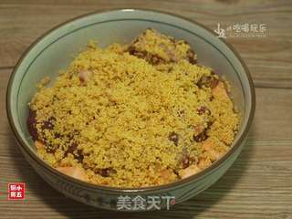 小米蒸排骨的做法步骤:9