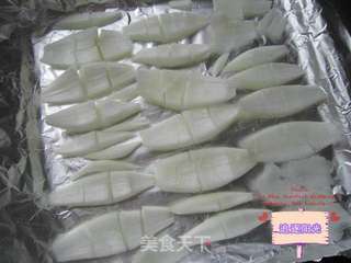 辣烤鱿鱼的做法步骤:2