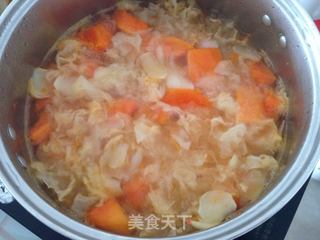 【木瓜百合银耳糖水】的做法步骤:5