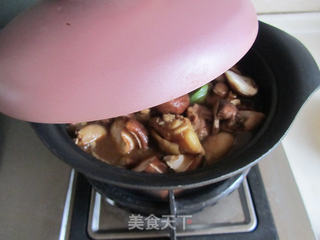 香菇炖鸡的做法步骤:6