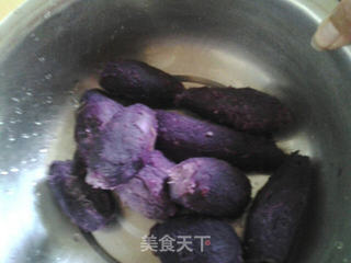 紫薯饼的做法步骤:2