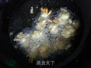 面拖毛蟹的做法步骤:4