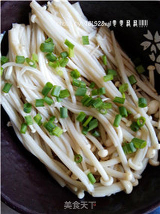 白灼金针菇的做法步骤:7
