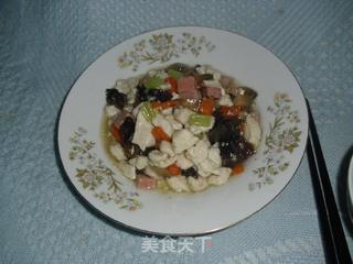 五彩鸡丁的做法步骤:8