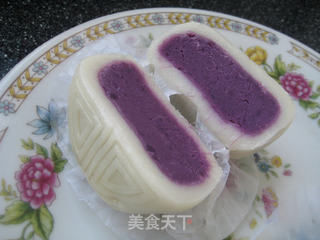 奶香紫薯冰皮月饼的做法步骤:20