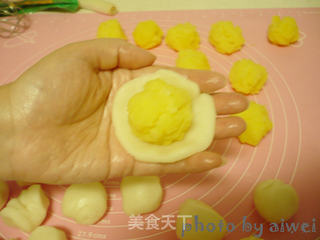 奶黄馅冰皮月饼的做法步骤:9