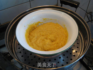 南瓜黑芝麻豆沙冰皮月饼的做法步骤:6