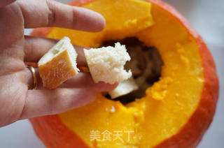 南瓜奶酪盅的做法步骤:4