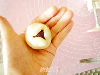 紫薯冰皮月饼的做法步骤:12