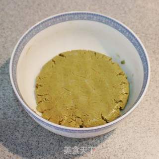 晚夏的清凉月饼-----薄荷豆沙月饼的做法步骤:5