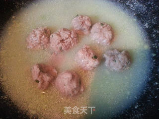 毛豆肉丸羹的做法步骤:8