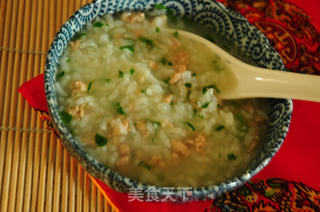 营养早餐---鸡茸蔬菜粥的做法步骤:8