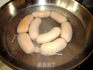 自制健康的玉米鸡肉肠的做法步骤:12