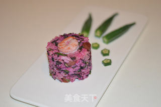 鲜虾苋菜米饭的做法步骤:6