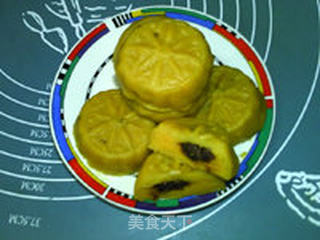 豆沙枣泥红薯月饼的做法步骤:20